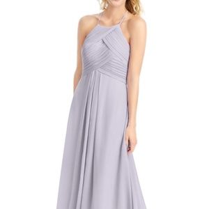 Azazie Ginger Dress Fog Color